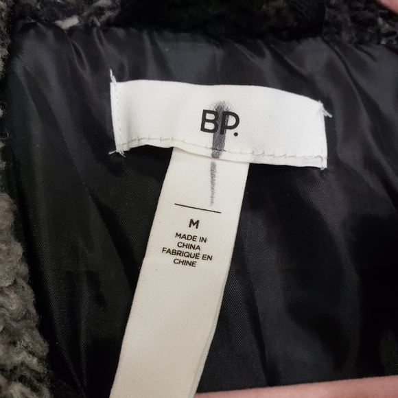 BP plaid Buffalo check full zip up sherpa jacket M - Picture 4 of 4